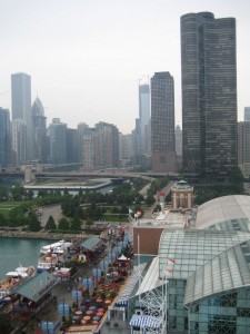 view from the 'lightning rod' wheel