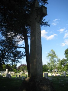 The Miller monument at the family plot