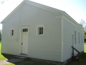 The old schoolhouse where Aunt Laura taught