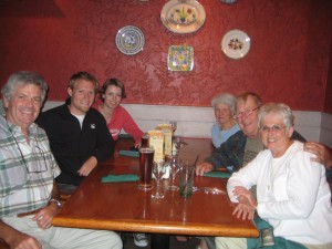 Out to dinner with the Piersons