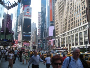 Times Square in the middle of the day
