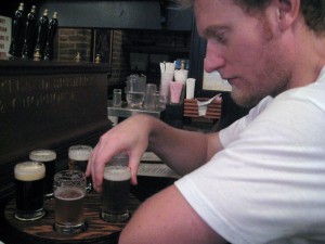 The eagerness to try the  beers soon faded after this photo.