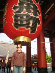 The big red lantern (which doubles as a hat)